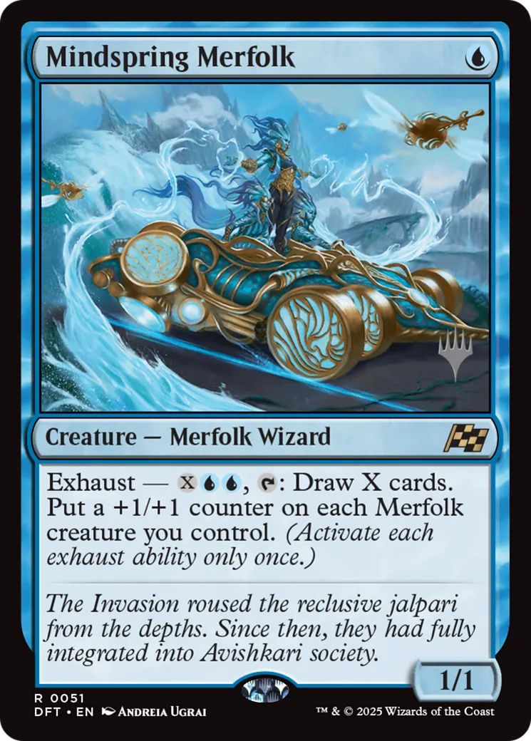 Mindspring Merfolk — Aetherdrift Promos — Magic: The Gathering