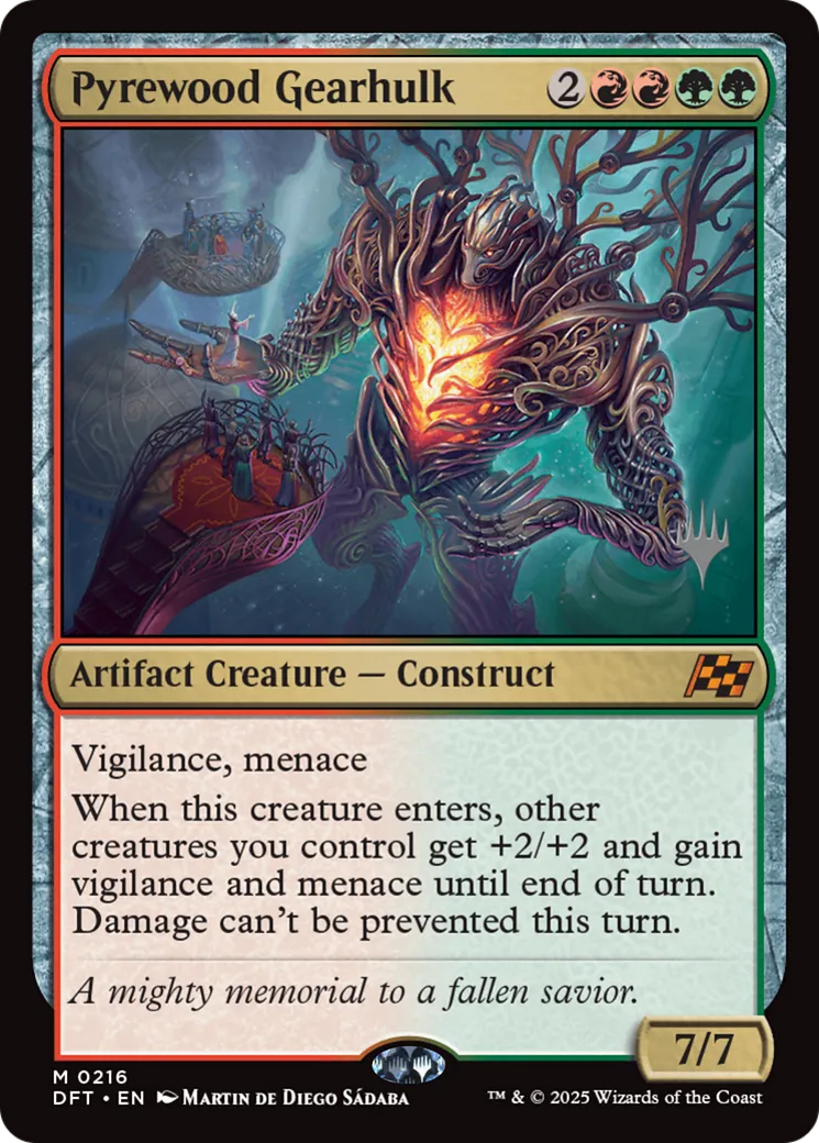 Pyrewood Gearhulk — Aetherdrift Promos — Magic: The Gathering