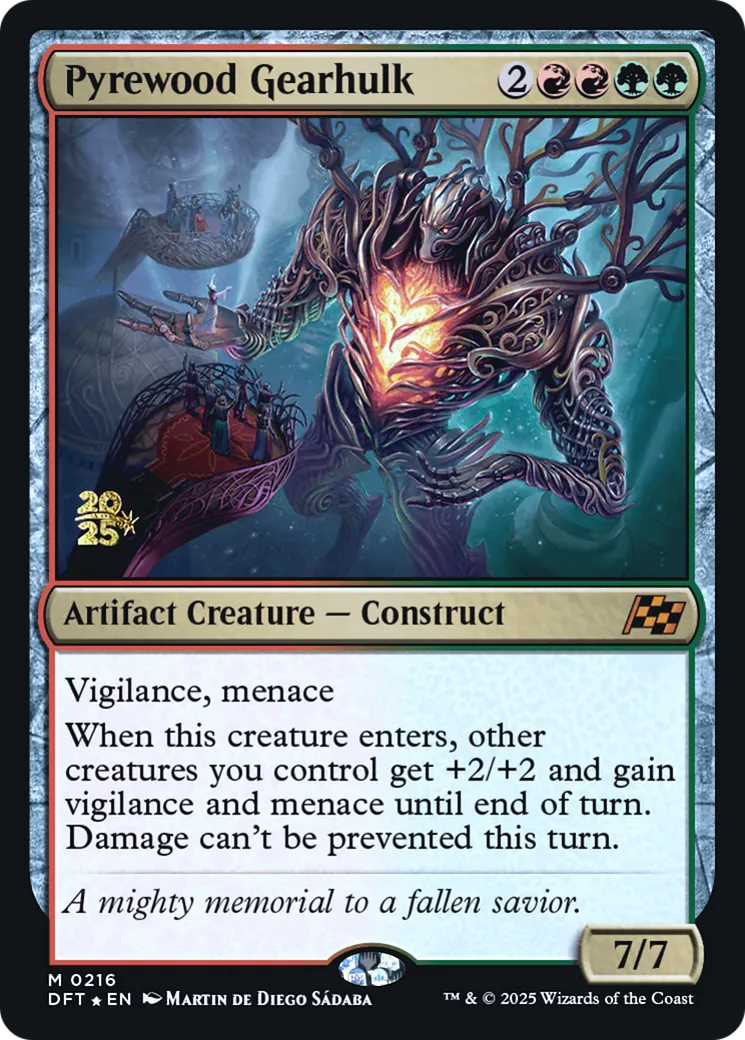 Pyrewood Gearhulk — Aetherdrift Promos — Magic: The Gathering