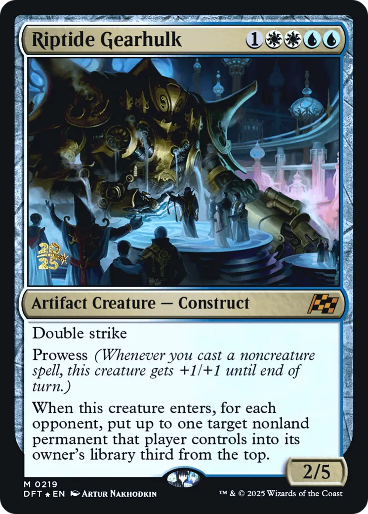 Riptide Gearhulk — Aetherdrift Promos — Magic: The Gathering
