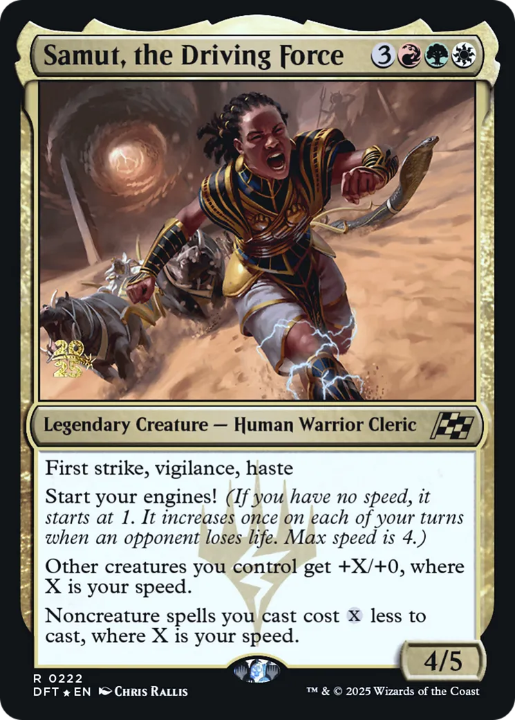 Samut, la force motrice — Aetherdrift Promos — Magic: The Gathering