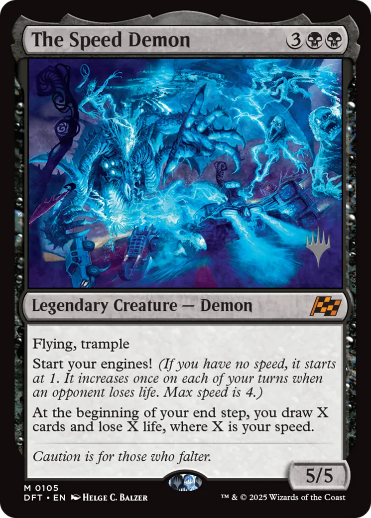 The Speed Demon — Aetherdrift Promos — Magic: The Gathering