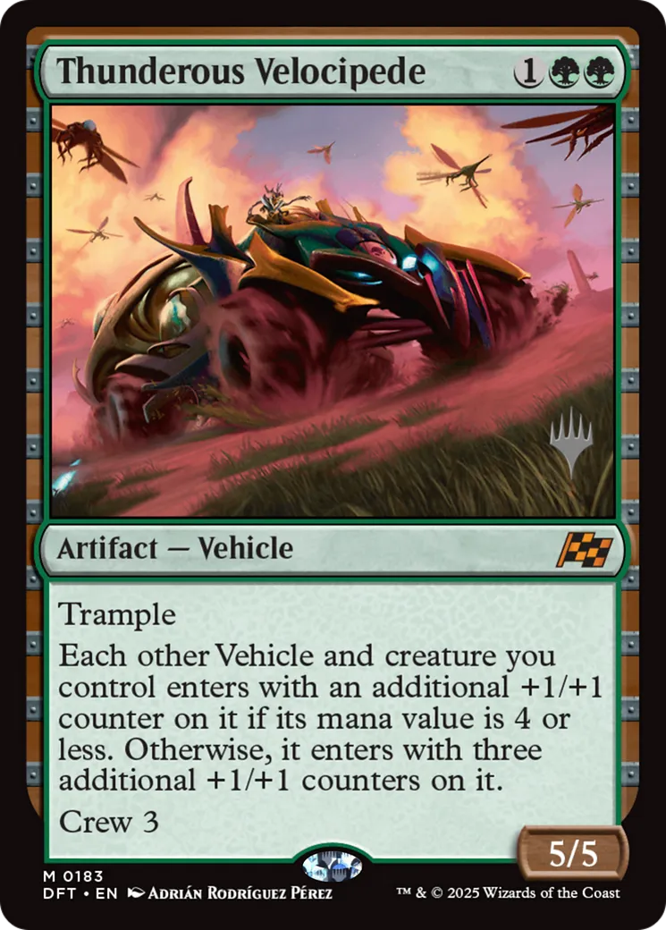 Thunderous Velocipede — Aetherdrift Promos — Magic: The Gathering