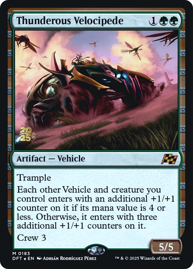 Thunderous Velocipede — Aetherdrift Promos — Magic: The Gathering
