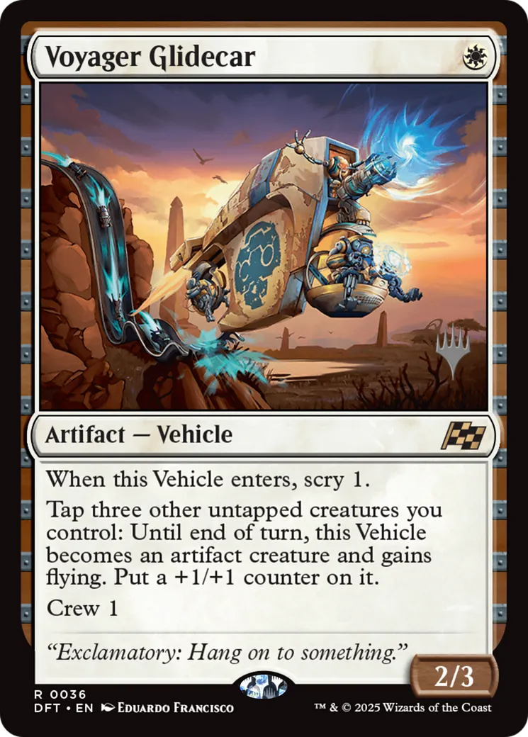 Voyager Glidecar — Aetherdrift Promos — Magic: The Gathering
