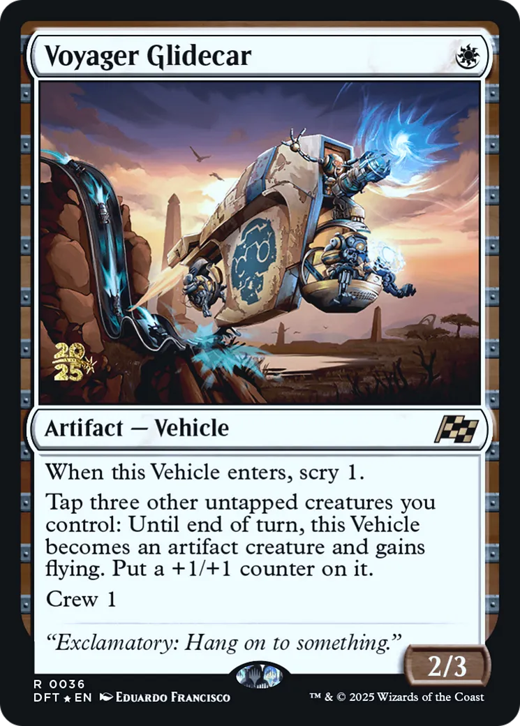 Voyager Glidecar — Aetherdrift Promos — Magic: The Gathering