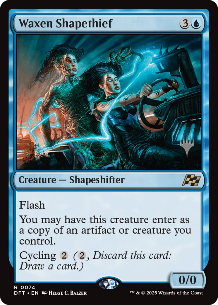 Waxen Shapethief — Aetherdrift Promos — Magic: The Gathering