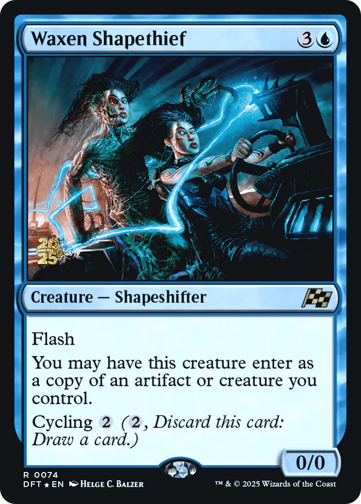Waxen Shapethief — Aetherdrift Promos — Magic: The Gathering