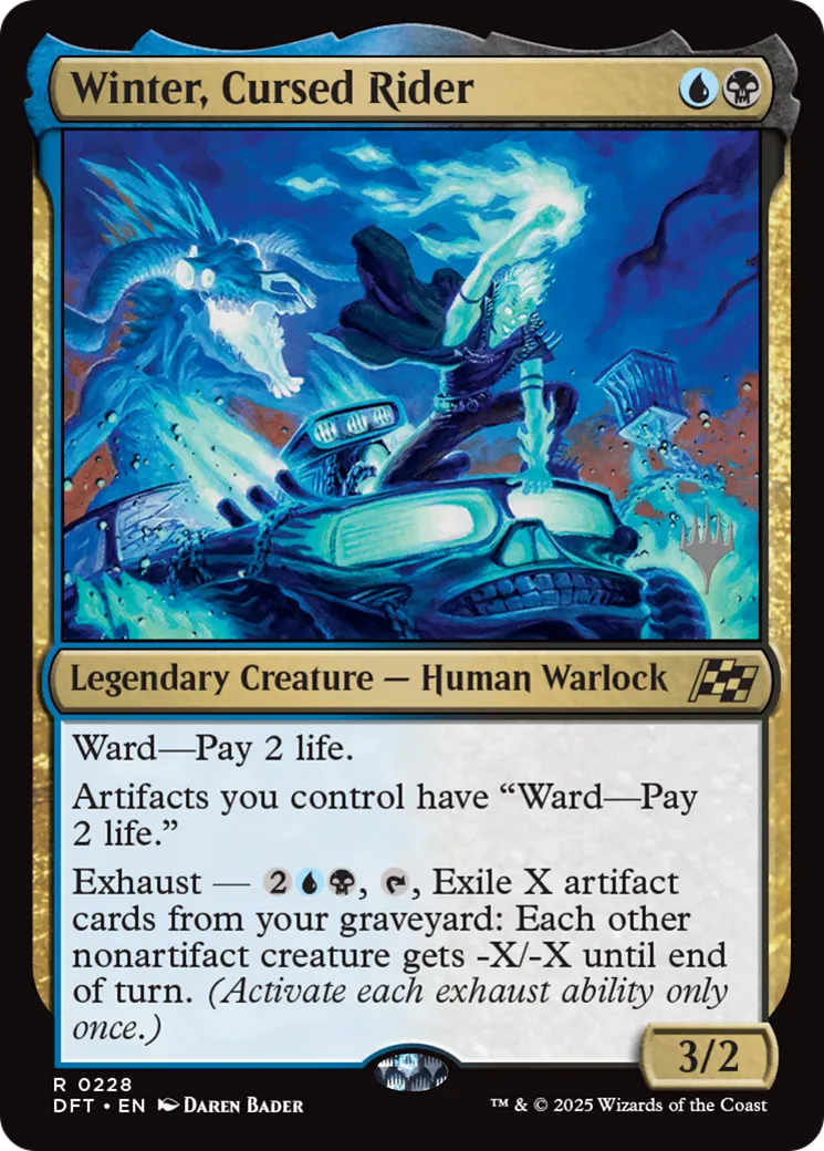Winter, Cursed Rider — Aetherdrift Promos — Magic: The Gathering