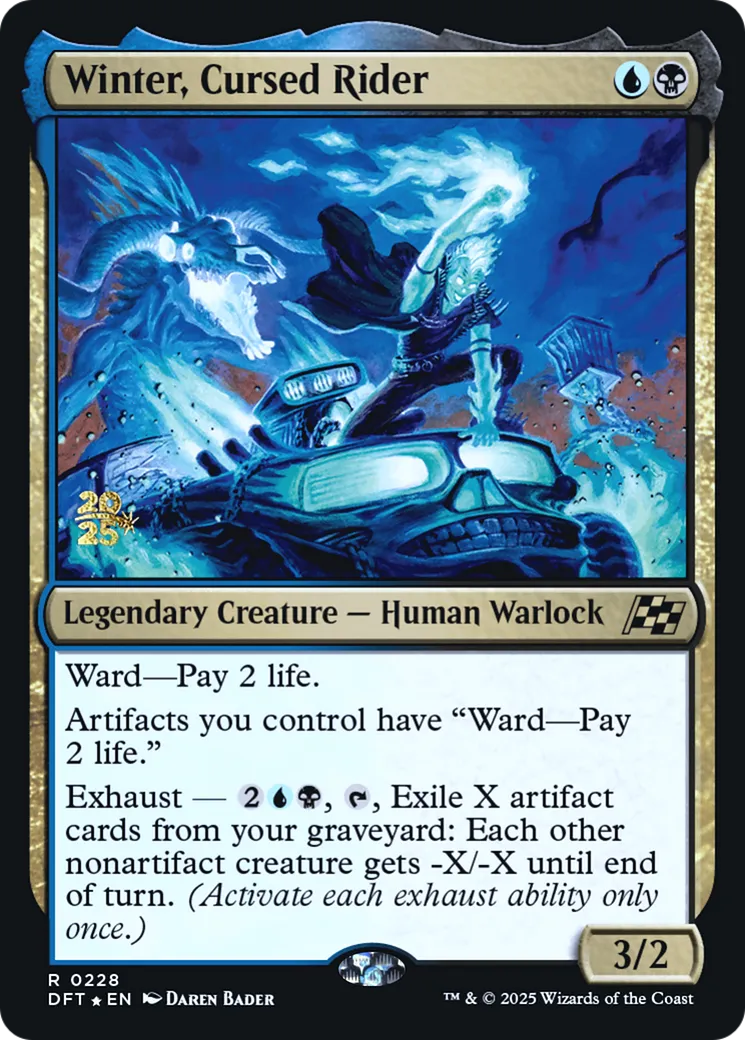 Winter, Cursed Rider — Aetherdrift Promos — Magic: The Gathering