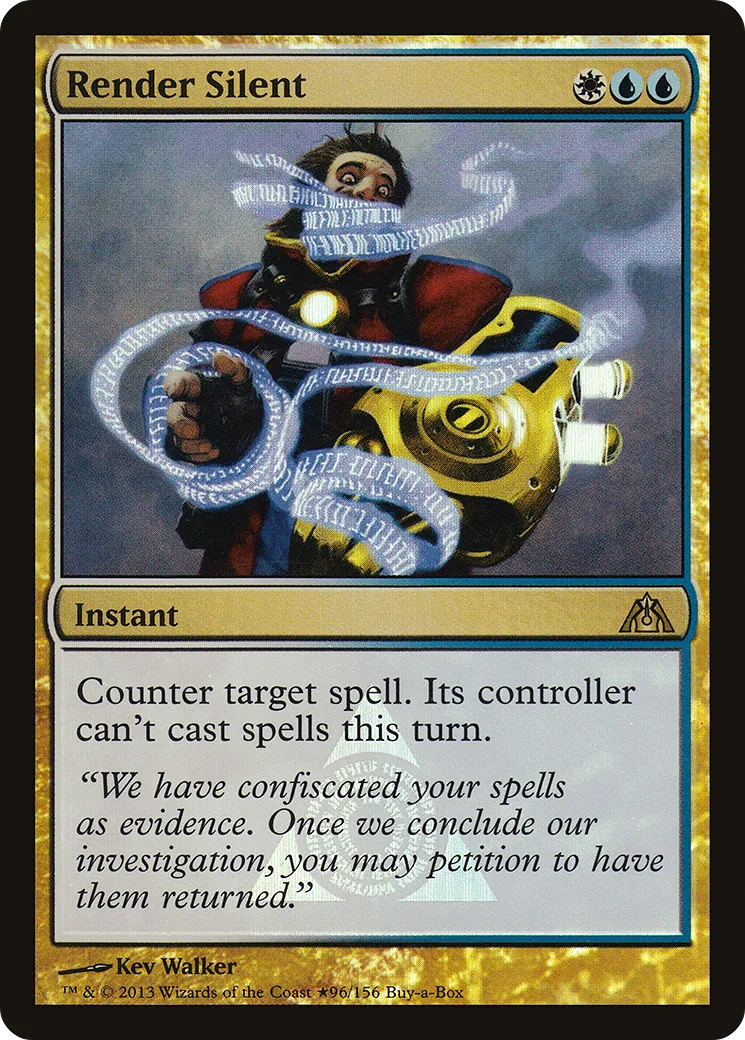 Render Silent — Dragon's Maze Promos — Magic: The Gathering