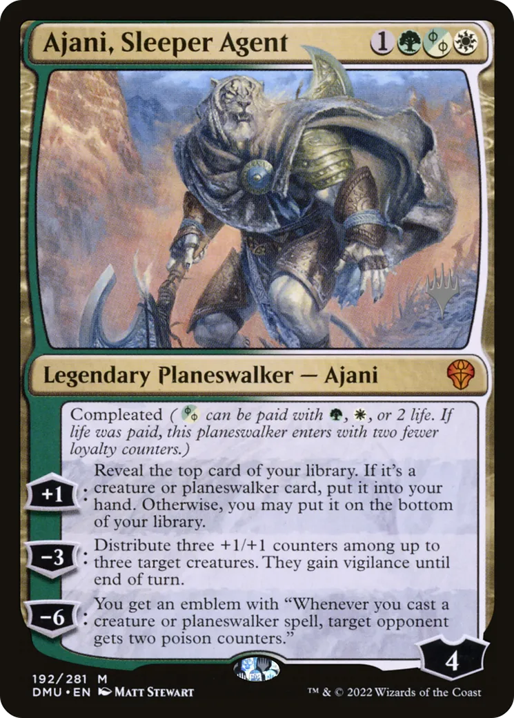 Ajani, Sleeper Agent — Dominaria United Promos — Magic: The Gathering