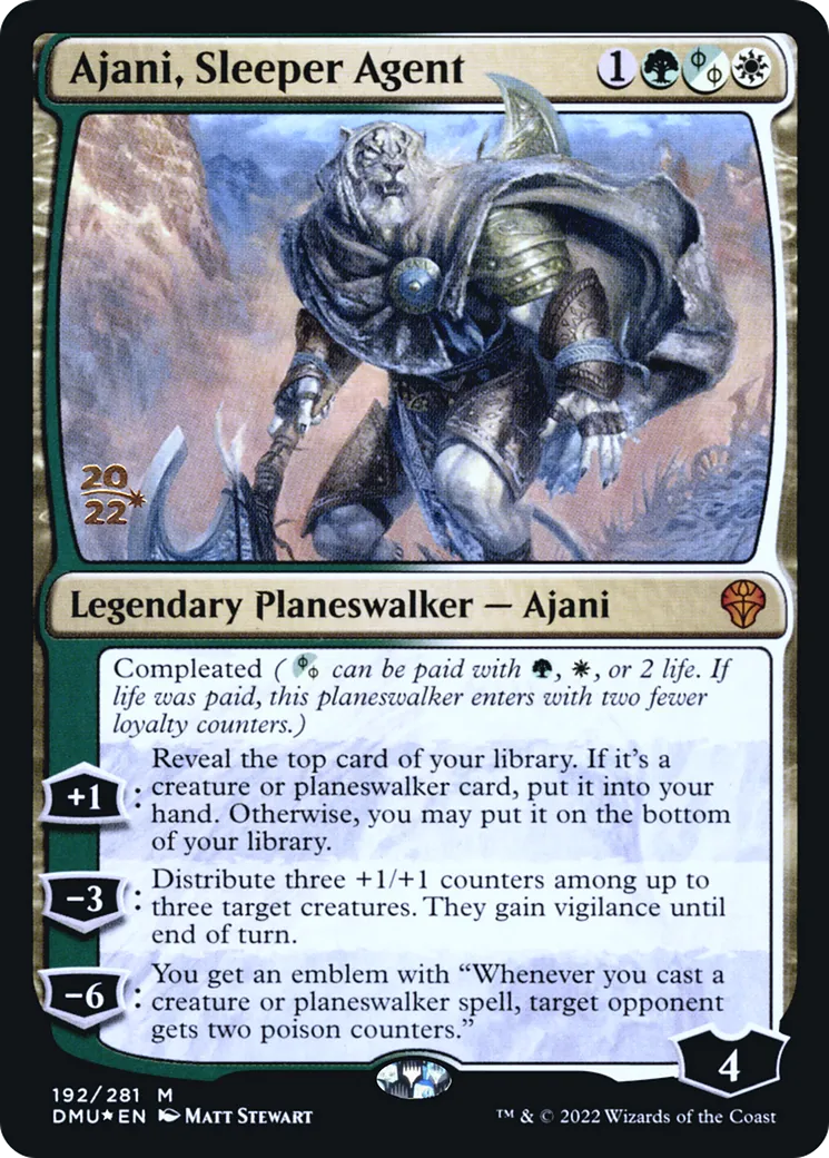 Ajani, Sleeper Agent — Dominaria United Promos — Magic: The Gathering
