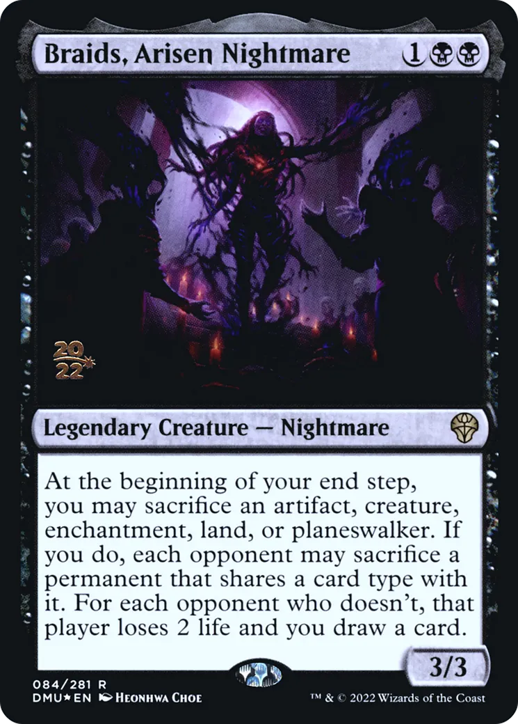 Braids, Arisen Nightmare — Dominaria United Promos — Magic: The Gathering
