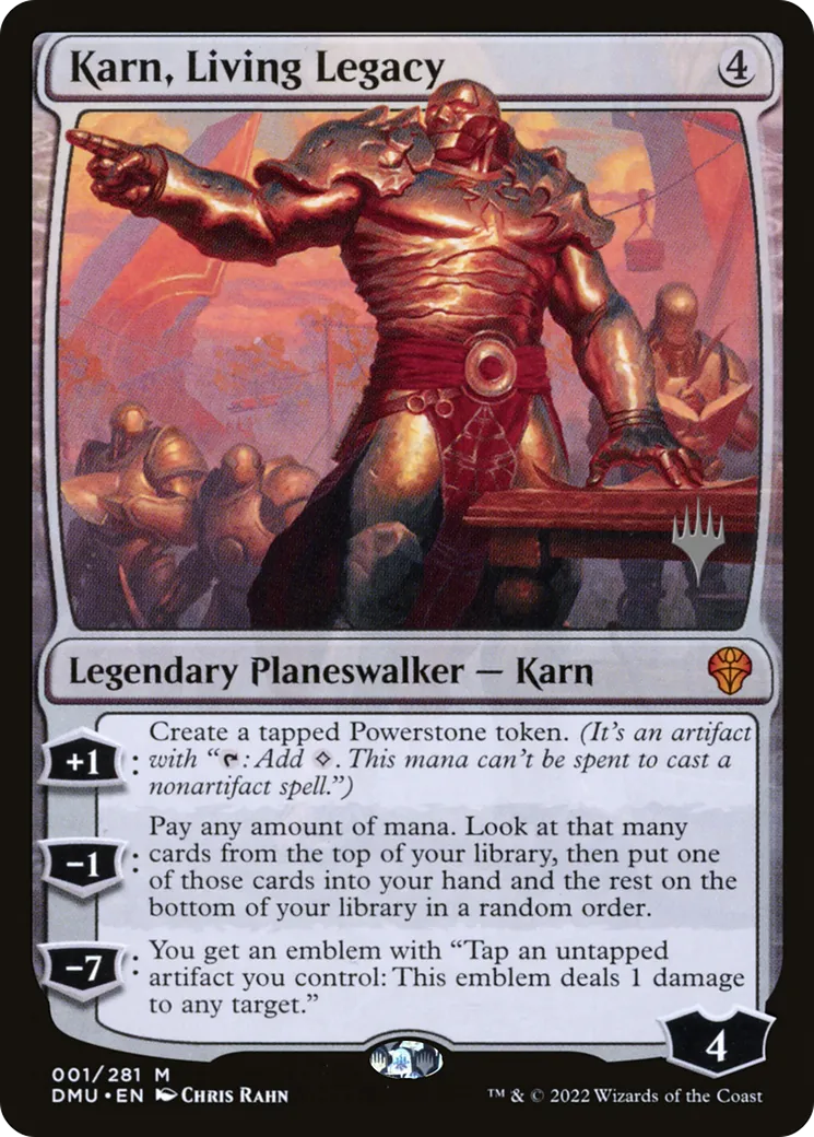 Karn, Living Legacy — Dominaria United Promos — Magic: The Gathering