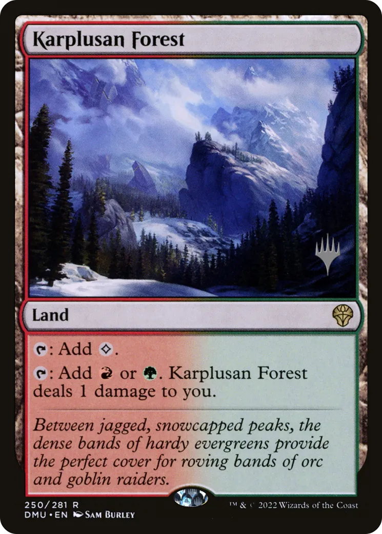 Karplusan Forest — Dominaria United Promos — Magic: The Gathering