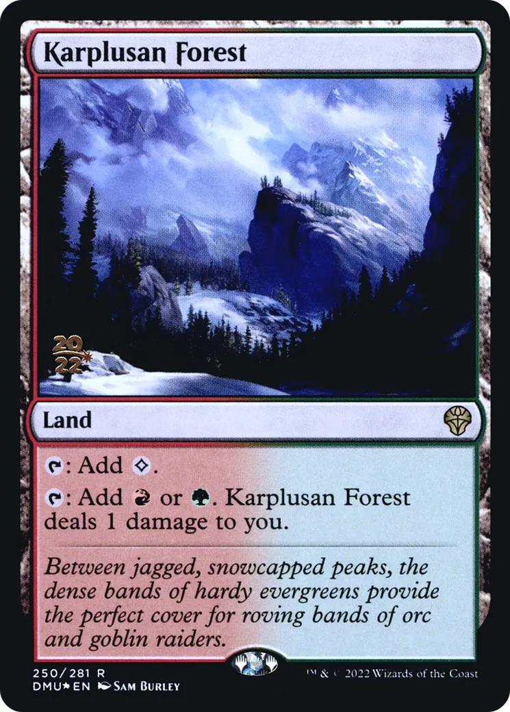 Karplusan Forest — Dominaria United Promos — Magic: The Gathering