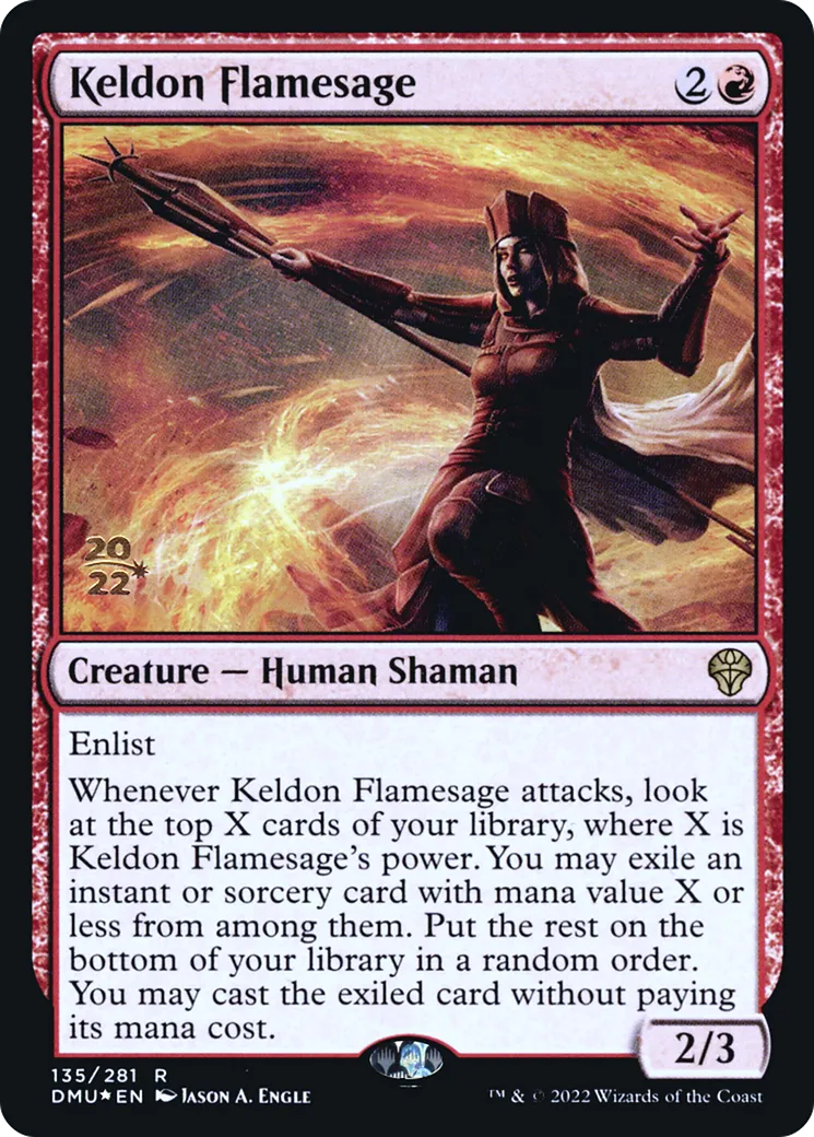 Sage des flammes kelde — Dominaria United Promos — Magic: The Gathering