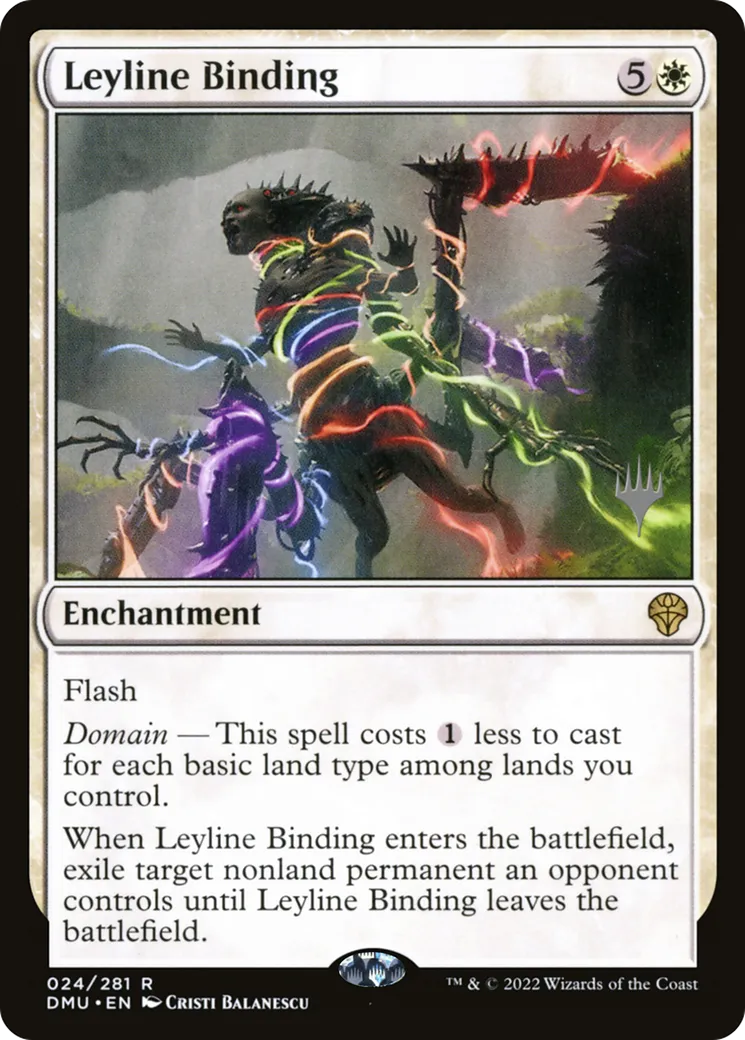 Emprisonnement par les lignes ley from Dominaria United Promos - Magic: The Gathering