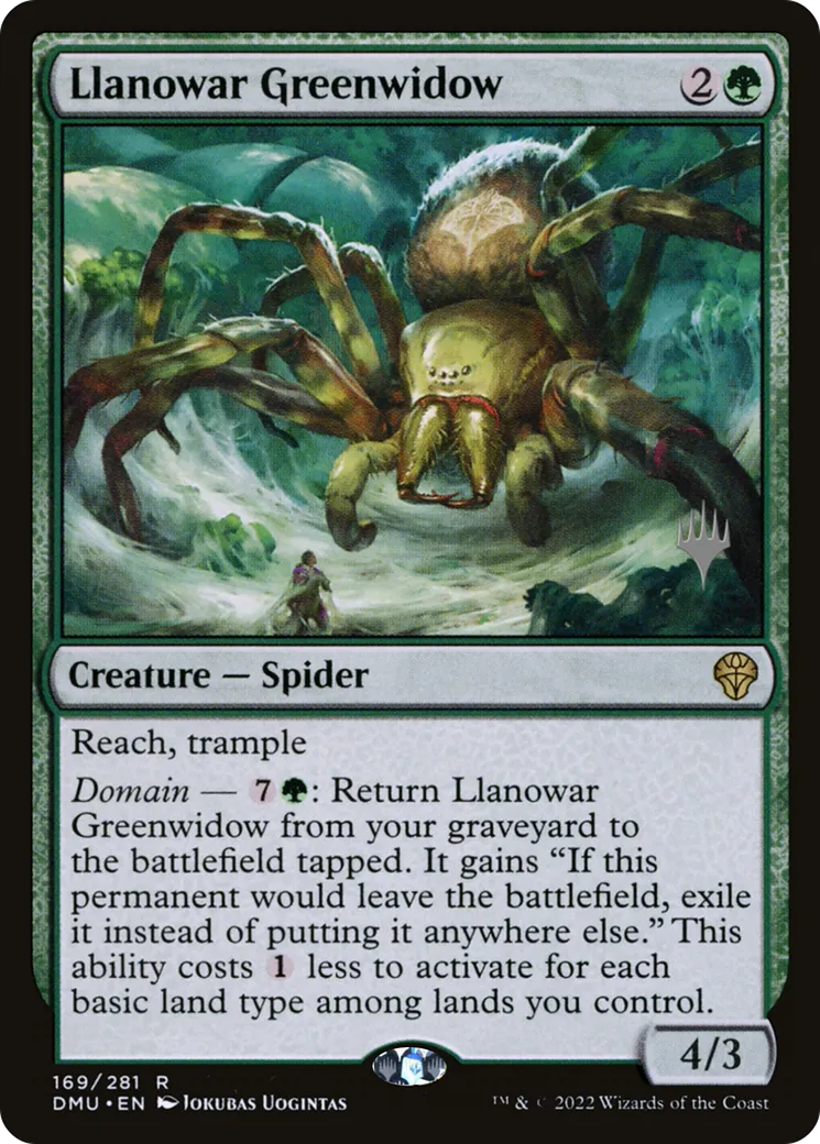 Llanowar Greenwidow — Dominaria United Promos — Magic: The Gathering