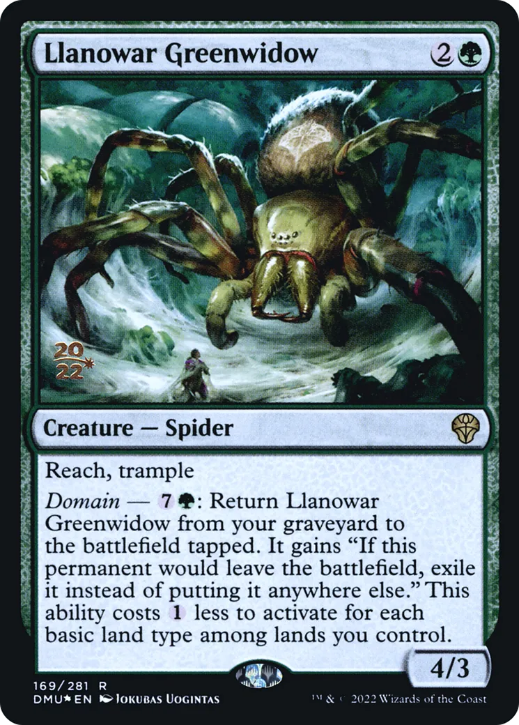 Llanowar Greenwidow — Dominaria United Promos — Magic: The Gathering