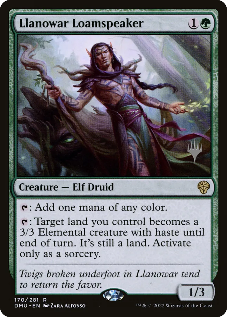 Llanowar Loamspeaker — Dominaria United Promos — Magic: The Gathering