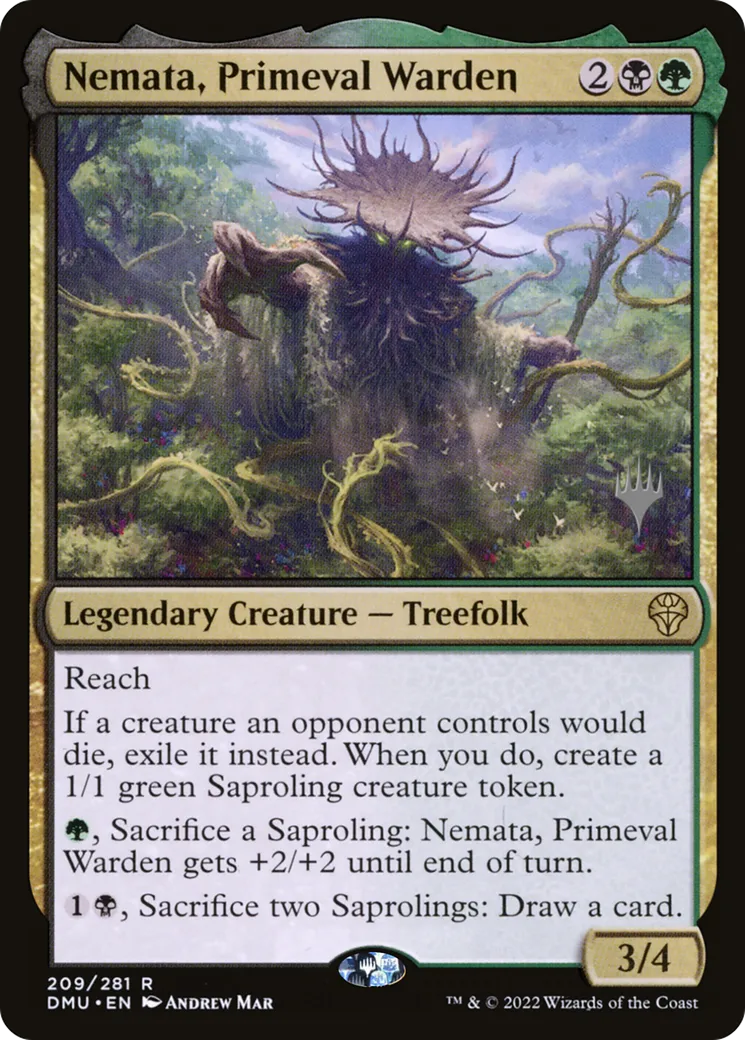 Némata, gardienne primitive — Dominaria United Promos — Magic: The Gathering
