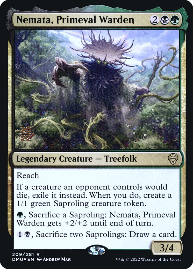 Nemata, Primeval Warden — Dominaria United Promos — Magic: The Gathering