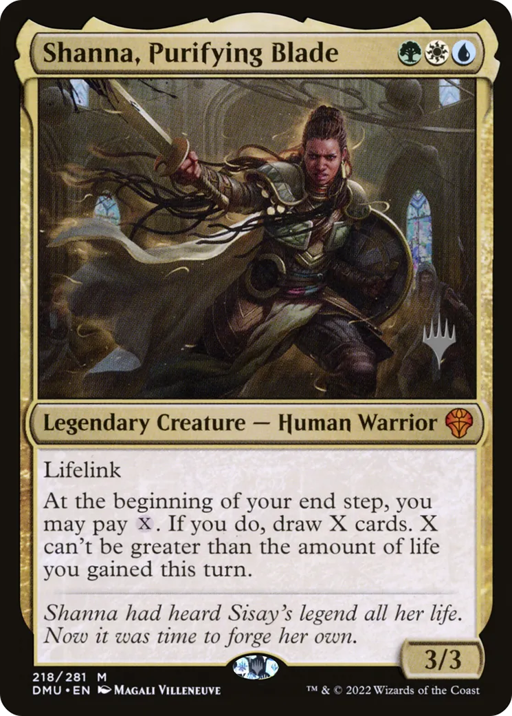 Shanna, lame purificatrice — Dominaria United Promos — Magic: The Gathering
