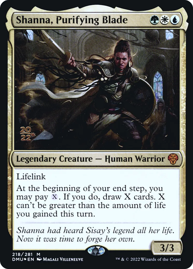 Shanna, lame purificatrice — Dominaria United Promos — Magic: The Gathering