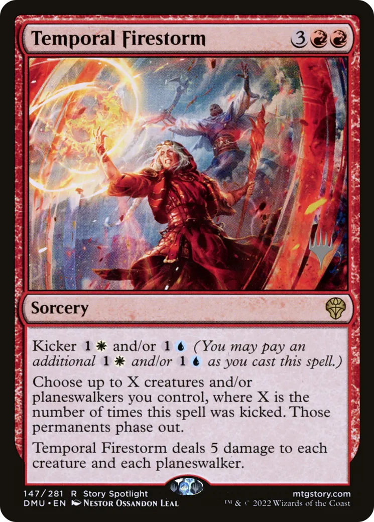 Orage de feu temporel from Dominaria United Promos - Magic: The Gathering