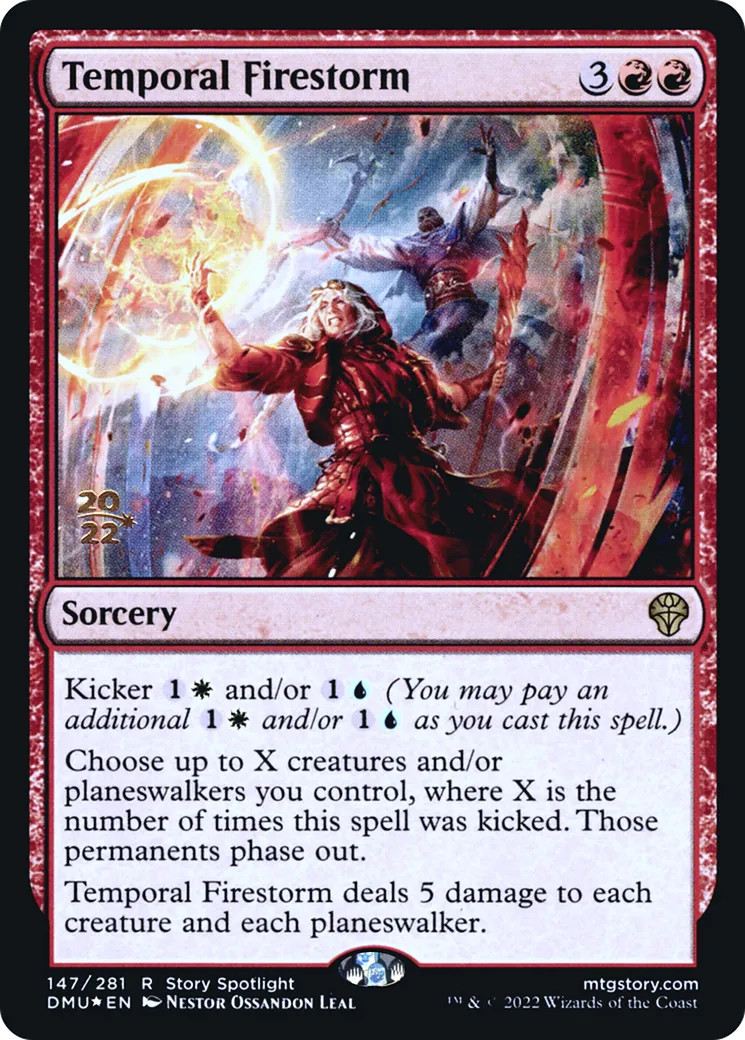 Temporal Firestorm — Dominaria United Promos — Magic: The Gathering