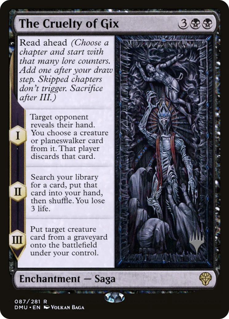 La cruauté de Gix — Dominaria United Promos — Magic: The Gathering