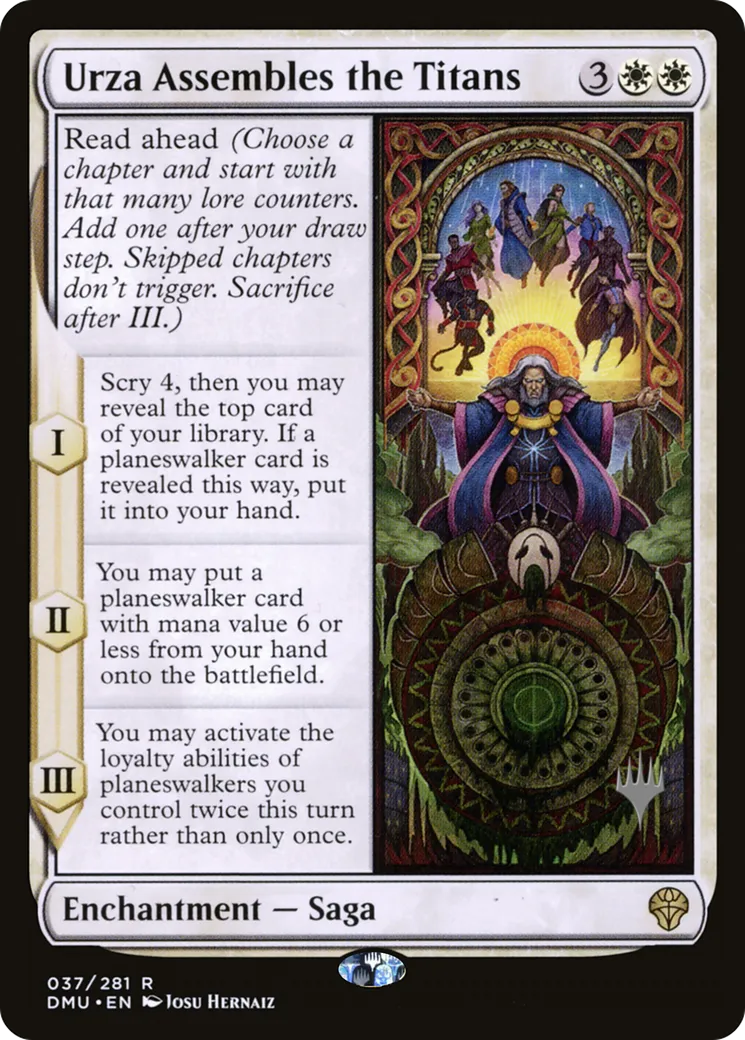 Urza rassemble les Titans — Dominaria United Promos — Magic: The Gathering