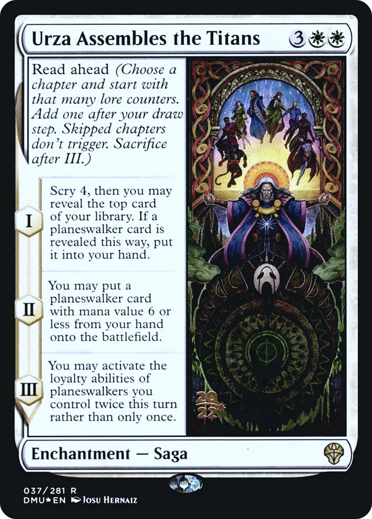 Urza rassemble les Titans — Dominaria United Promos — Magic: The Gathering