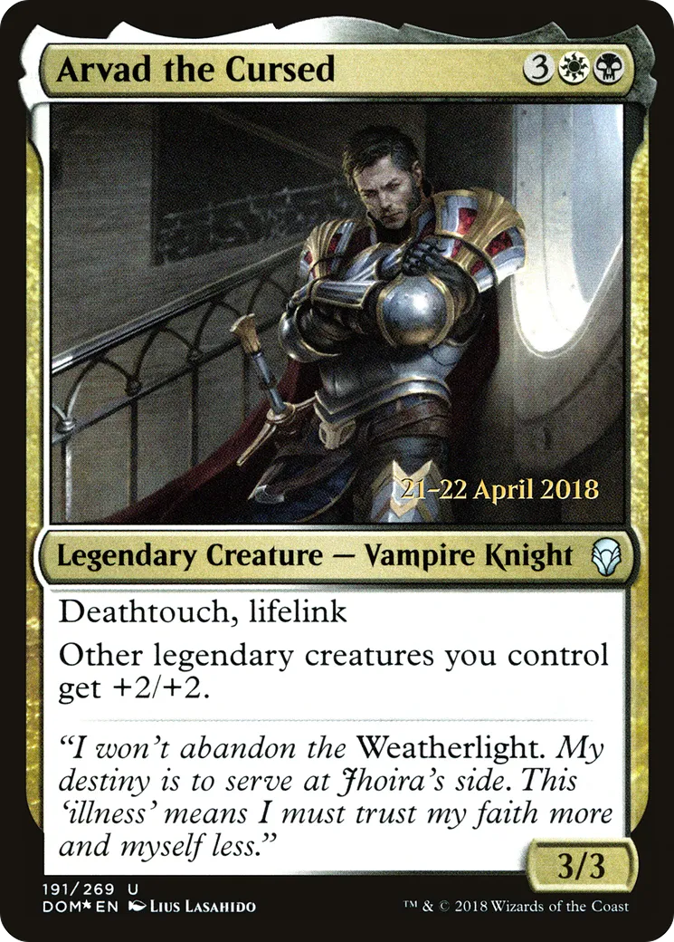Arvad le maudit — Dominaria Promos — Magic: The Gathering