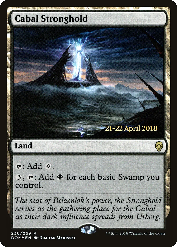 Cabal Stronghold — Dominaria Promos — Magic: The Gathering