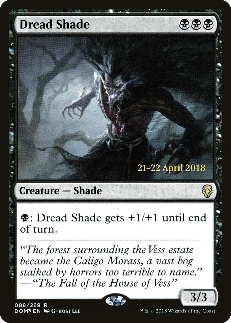 Ombre d'effroi — Dominaria Promos — Magic: The Gathering