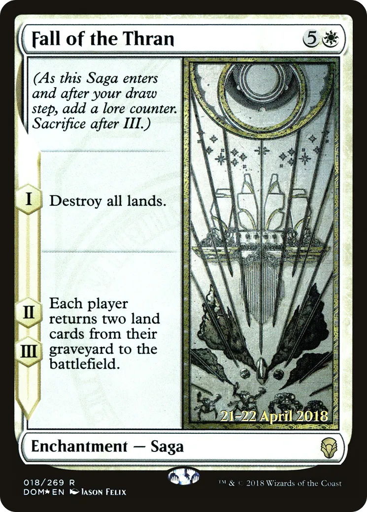 Chute de l'Empire Thran — Dominaria Promos — Magic: The Gathering