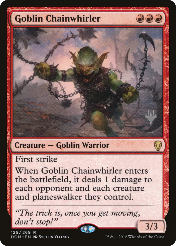 Tournoyeur de chaînes gobelin — Dominaria Promos — Magic: The Gathering