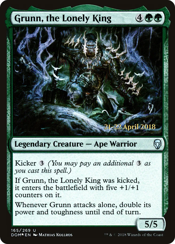 Grunn, the Lonely King — Dominaria Promos — Magic: The Gathering
