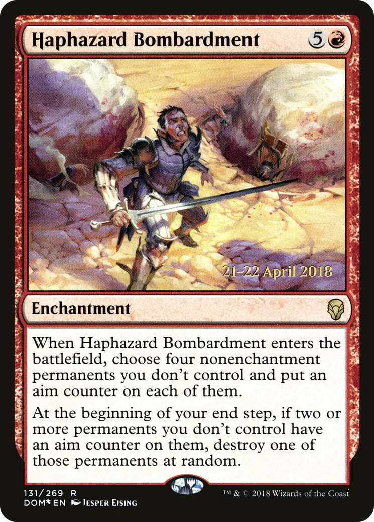 Bombardement incertain from Dominaria Promos - Magic: The Gathering