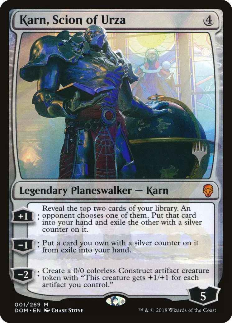 Karn, scion d'Urza from Dominaria Promos - Magic: The Gathering