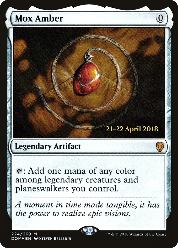 Mox d'ambre — Dominaria Promos — Magic: The Gathering