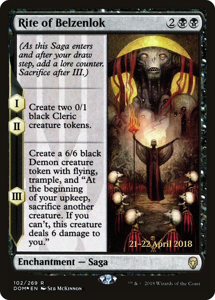 Rituel de Belzenlok — Dominaria Promos — Magic: The Gathering