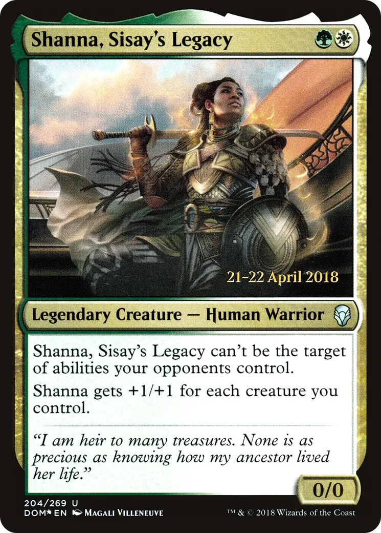 Shanna, héritage de Sissay — Dominaria Promos — Magic: The Gathering