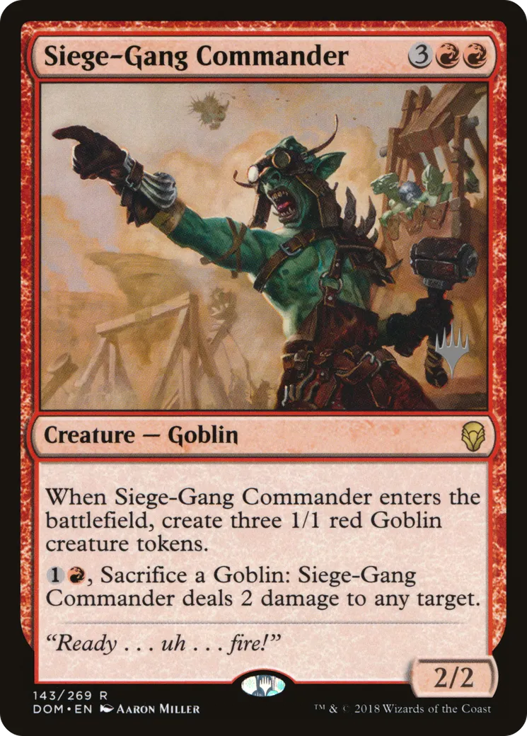 Commandant des assiégeants — Dominaria Promos — Magic: The Gathering