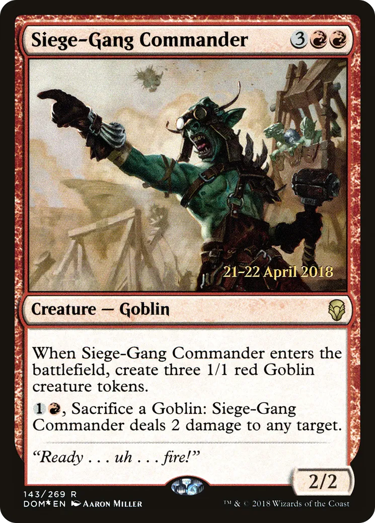Commandant des assiégeants — Dominaria Promos — Magic: The Gathering