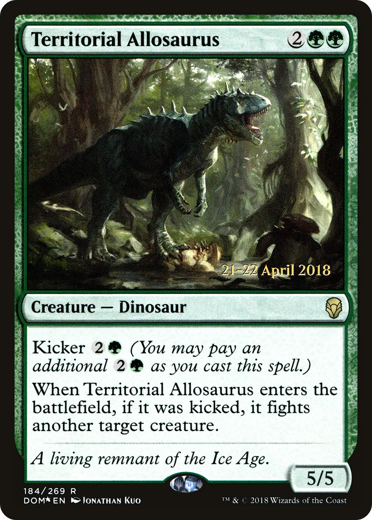 Allosaure territorial — Dominaria Promos — Magic: The Gathering