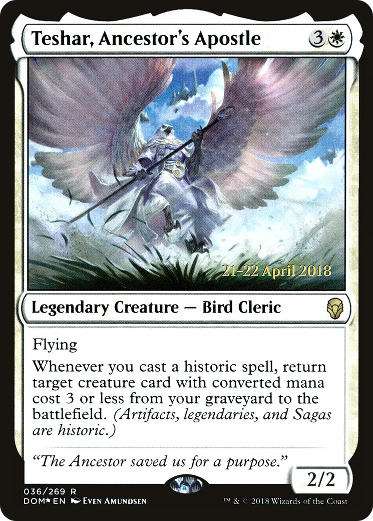 Teshar, apôtre de l'Ancêtre — Dominaria Promos — Magic: The Gathering